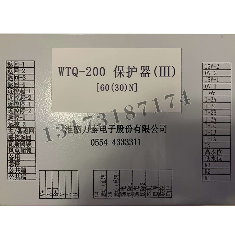 WTQ-200大奖官方娱乐88pt88(III)60(30)N|淮南万泰电子股份有限公司