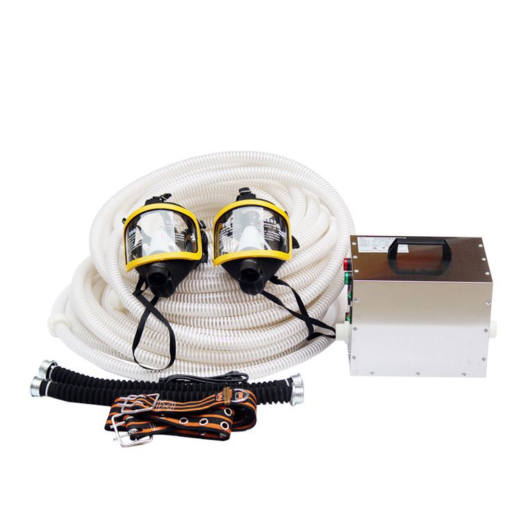 电动送风式长管呼吸器-双人20米过滤防毒尘面罩自吸式长管呼吸器